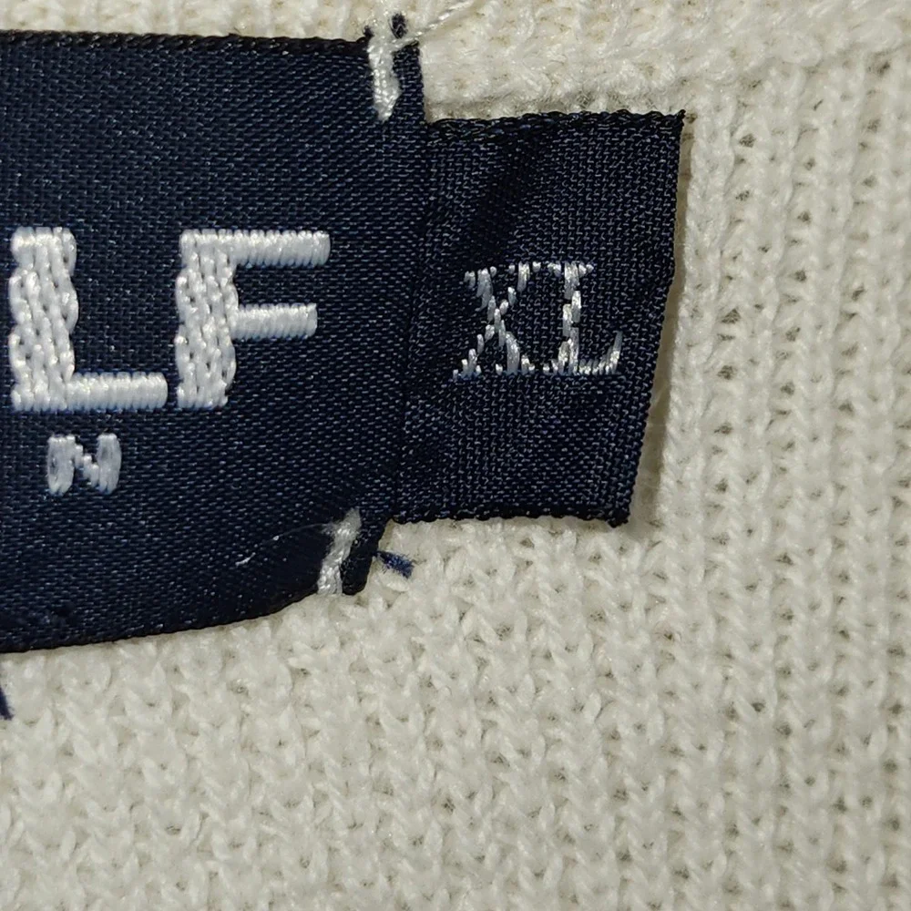Polo Golf Ralph Lauren Vest Mens XL Overbrook Golf Club Sleeveless Ivory**LOGO**